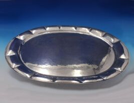 Lebolt Sterling Silver Tea Tray Hand Beaten #1987 23&quot; x 17&quot; 86.3 ozt. (#... - $9,753.98 CAD