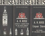 St Thomas United States Virgin Islands A H Riise Liquor Store Brochure 1963 - $17.82