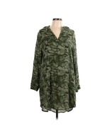 We are Sundays Green Camo Pullover Tunic Hooded Top Mini Dress Size 3 US... - $1,432.52 MXN
