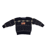 Baby Ralph Lauren The Iconic Flag Sweater Navy Blue Americana Fair Isle ... - $89.09