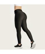 Butt Push Up Leggings Black XS Small Anti Cellulite Activewear Honeycomb... - $2.85