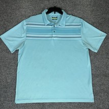 Ben Hogan Polo Shirt Mens XL Blue Striped Golf Performance Short Sleeve ... - $16.50