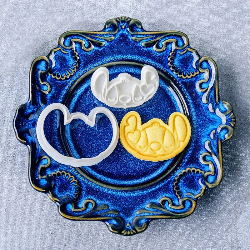 Stitch Cookie Cutter Kawaii Cartoon Figures Biscuit Mould 3D -stitch 5 - $4.40