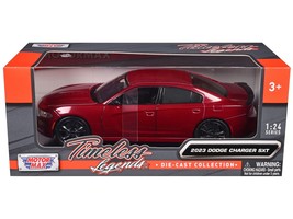 2023 Dodge Charger SXT Red Metallic &quot;Timeless Legends&quot; Series 1/24 Dieca... - $34.50