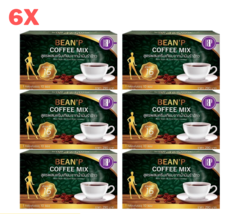 6X Bean P Coffee Mix Instant Rice Bran Oil Creamer Non-Dairy Slim Fit Or... - £85.93 GBP