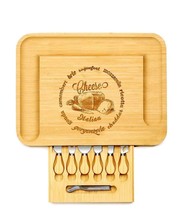 Kitchen Natural Bamboo Cutting Board Bamboo Cheese Board Set (D0102HISU47.) - £84.91 GBP