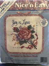 Joy is Love counted cross stitch Kit color accented chart - $11.76