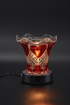 ELECTRIC Lamp Wax Tart / Scented Oil Warmer Burner Electric heart - £18.80 GBP