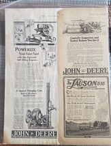 Vintage John Deere Engine and Binder Advertisements - £18.27 GBP