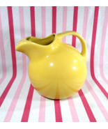 Vintage 1950&#39;s Pale Yellow Ball Jug Tilt Pitcher w/ Ice Lip #633 Hall Ch... - $28.00