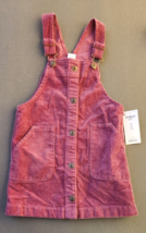 Oshkosh Pink Corduroy Vestbak Overall Jumper Dress Girls 4T Toddler Skirtall - £20.90 GBP