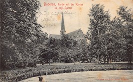 Doberman Germania ~ Set Con Der Kirche-Engl Garte ~1903 J Bitter Foto Cartolina - £7.32 GBP