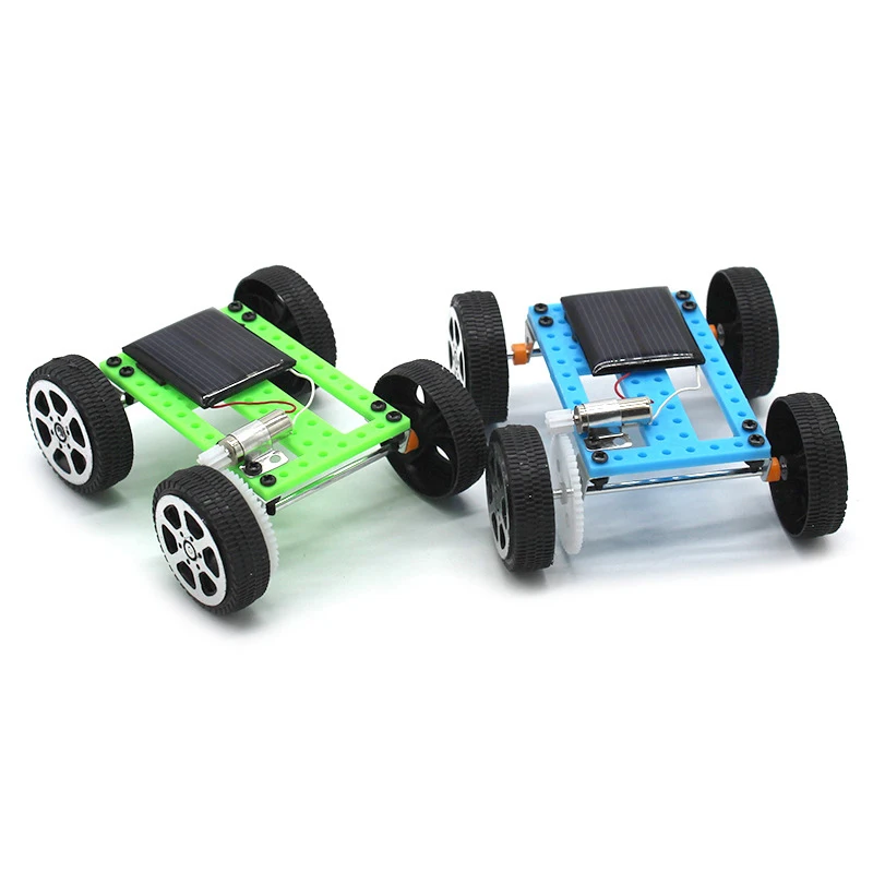 Solar Toys For Children Mini Solar Car Toys Car Kits  DIY Handmade Assembl - £8.17 GBP
