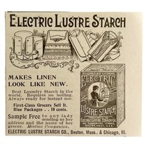 Electric Lustre Starch Detergent 1894 Advertisement Victorian Soap ADBN1yy - $19.99