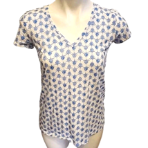 Womens XS Lilly Pulitzer Etta Sea Turtle Print T-Shirt New Slub Knit Blue - £25.66 GBP