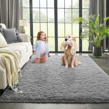 The Kimicole Grey Area Rug For Bedroom Living Room Carpet Home Decor, The - £34.43 GBP