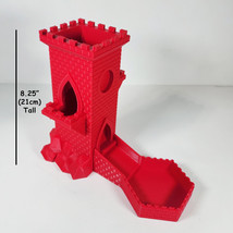 Castle Dice Tower with Ramp 8.25&quot; Tall 3D Printed Choose Your Color - £18.57 GBP+