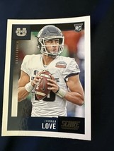 2020 Panini Score #361 Jordan Love RC Utah State Aggies - $51.02 MXN
