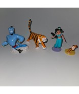 4 Disney Aladdin Toy Figures Lot Genie Rajah Tiger Jasmine Princess Abu ... - £13.89 GBP