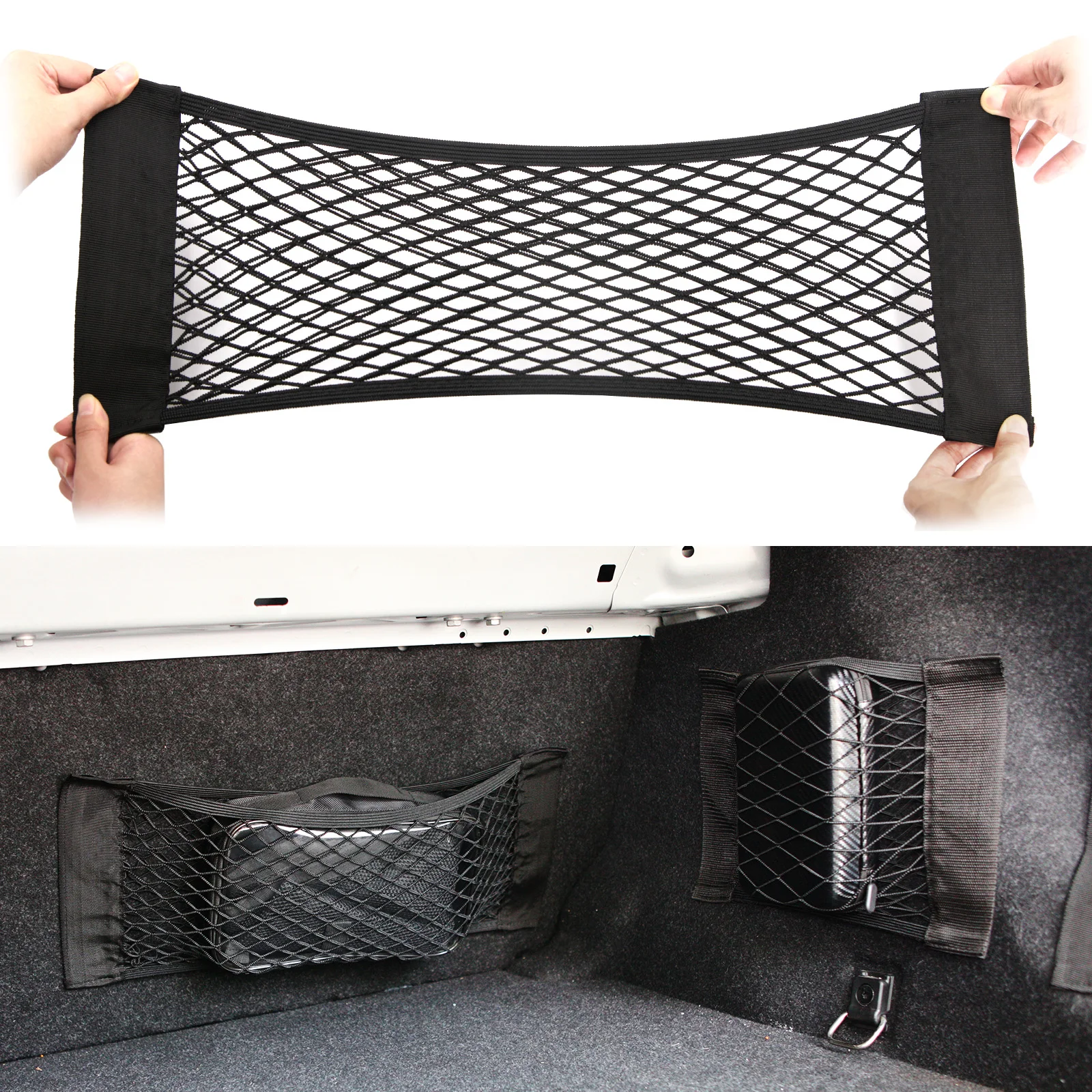 Floor Trunk Cargo Net for Audi Q5 SQ5 Q5 Hybrid 2009-2021 - Car Rear Storage O - £24.84 GBP