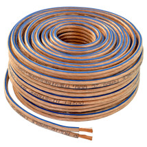 Car Home Audio Speaker Wire Transparent Clear Cable 12Awg 50Ft 12/2 Gauge - £26.50 GBP
