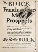 1926 Print Ad Buick Franchise Means More Prospects Flint,Michigan - $18.58