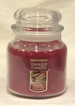Yankee Candle 14.5 Oz Medium Sparkling Cinnamon New Never Burned - £15.78 GBP