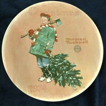 Collectors Plate Norman Rockwell Christmas 1974 Numbered Scotty Gets His... - $29.70