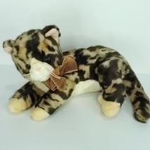 2006 TY Classic Fiddles Calico Cat Kitten Plush Brown Realistic Stuffed Animal - £19.60 GBP