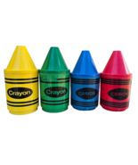 Vintage 1980s Crayon Sippy Cups Toddler Kids Lot of 4 Red Blue Yellow Green - $740.37 MXN