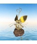 MCM Signed Toma Brutalist Art- Mouse Steering Ship Wheel Metal Sculpture... - $70.13