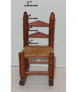 Brown DOLLHOUSE 4&quot; Rocking Chair - $189.04 MXN