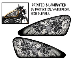 For Motorcycle tank sticker / skin flowers decals 2pcs Fits For Most Motorcycle - £50.45 GBP