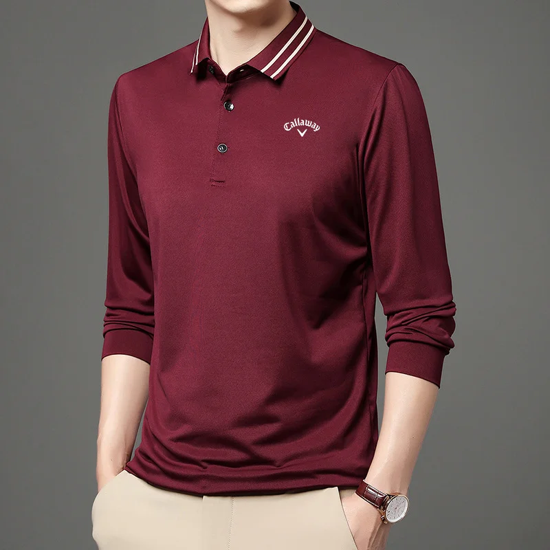Sporting Spring/Autumn New Men&#39;s Golf Clothing Men Business LaA T-shirt New POLO - £50.20 GBP