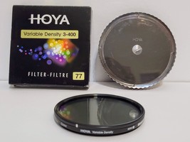 Hoya 77mm Variable Neutral Density ND3-ND400 ND DSLR Digital Filter A-77VDY - £69.76 GBP