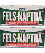 Fels Naptha Laundry Soap Bar - 5.0 Oz - 2 Pk - £8.62 GBP