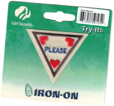 Girl Scout Patch - Manners - Hearts Please - 59105 Try-Its - £7.77 GBP