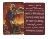 (3 copies) Spiritual Armor Prayer Holy Card Pocket Wallet Size Image St.... - $2.49