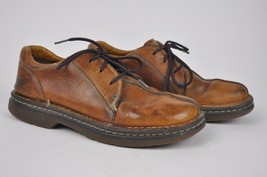 DR MARTENS 8B16 Congac Brown LEATHER Lace OXFORD US Size 9 Fits like 10 - $19.79