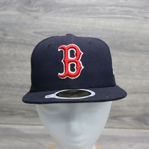 Boston Red Sox New Era Hat Mens 6.5 Black Headwear NBA Official On Field Cap - £14.91 GBP