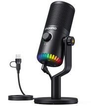 Gaming Microphone For Pc, Usb Programmable Condenser Mic With Rgb Lights, Mute,  - £43.94 GBP