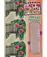 Neville Brothers Zydeco Expressman Ann Dyer Poster 1992 New Orleans By T... - $61.91 CAD
