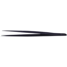 Swiss Made Diamond Tweezers Medium Serrated Tips Satinless Steel Black 6 1/4&quot; - £30.99 GBP