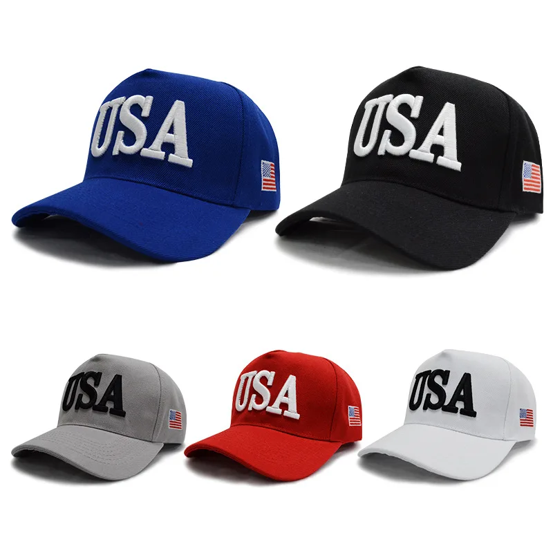 Unisex Outdoor President Trump 2024 Campaign Baseball Cap USA 45 American Flag - £11.21 GBP+