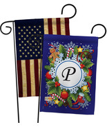 Winter P Initial - Impressions Decorative USA Vintage - Applique Garden ... - £24.75 GBP