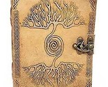 5&quot; X 7&quot; Double Tree Embossed Leather W/latch - £33.99 GBP