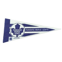 Vintage Toronto Maple Leafs NHL Felt Mini Pennant 4 x 9 NHL Mini Flag 1991 - £6.89 GBP