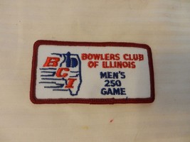 Bowlers Club of Illinois Men&#39;s 250 Game Patch from the 90s Red Border - $10.00