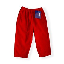 Vintage Boys Pants Flap Happy 2 Red Corduroy Pull On Wide Wale Winter US... - £14.80 GBP