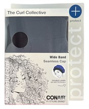 Conair The Curl Collective Wide Band Reversible Seamless Cap Double Layer BLACK - £10.17 GBP